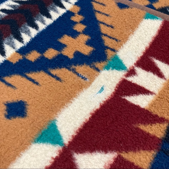 Vtg VUTEKS Blanket Throw in Aztec Western pattern. Yugoslavia 60x80 1980’s - Picture 7 of 7